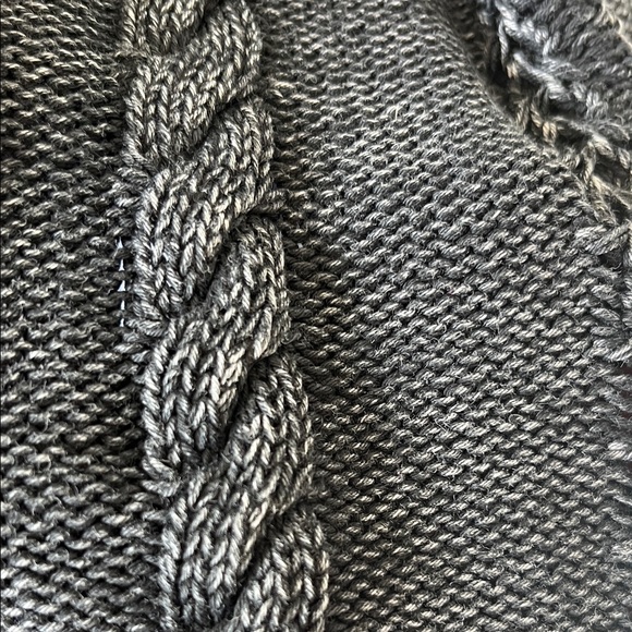 Black Cable Knit Women's Sweater - Picture 4 of 5